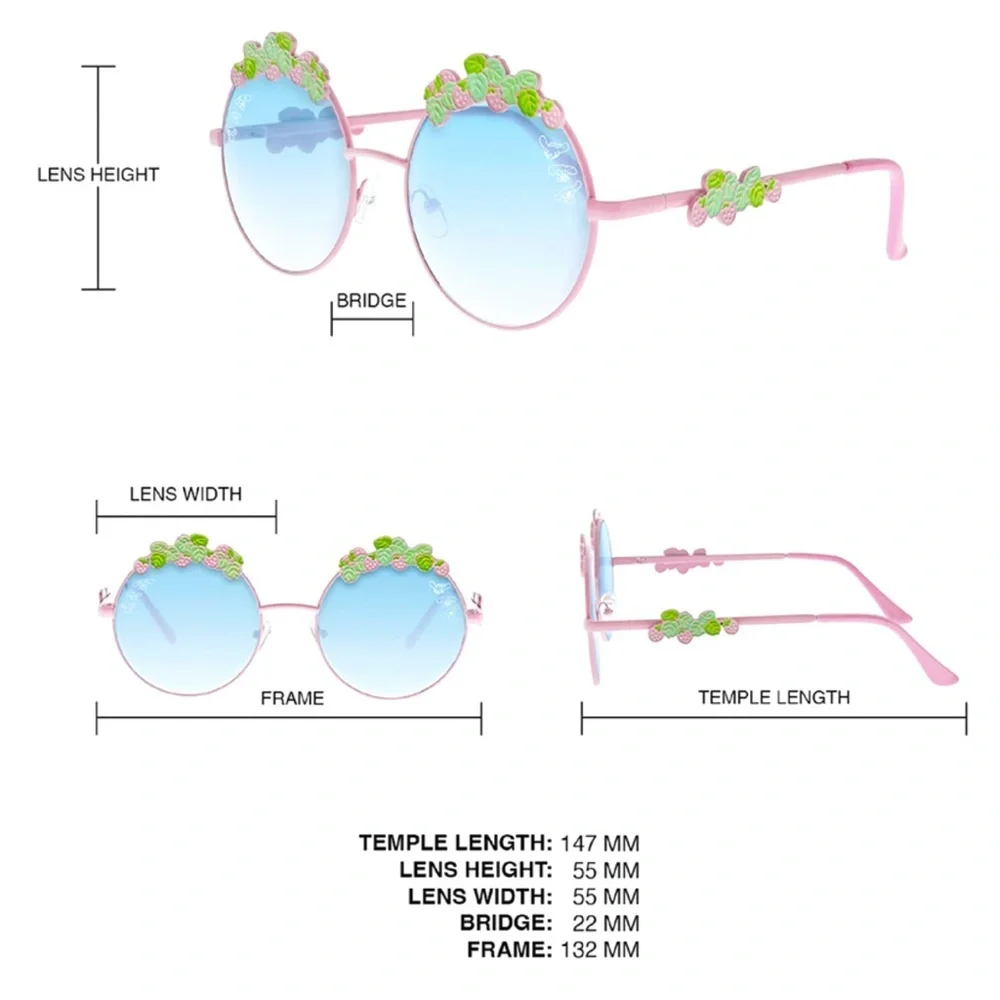 Sanrio Hello Kitty Cinnamoroll Strawberry Fields Sunglasses NWOT